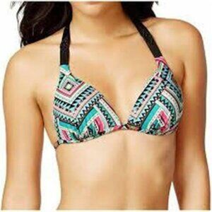 NWT Hula Honey S Tribal Chevron Push-Up Bikini Swim Top #88127